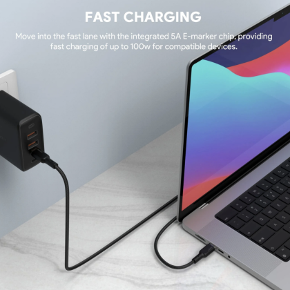 AUKEY Circlet Blink 100W 1.8m / 1m Aramid Fiber Core USB-C to USB-C Cable
